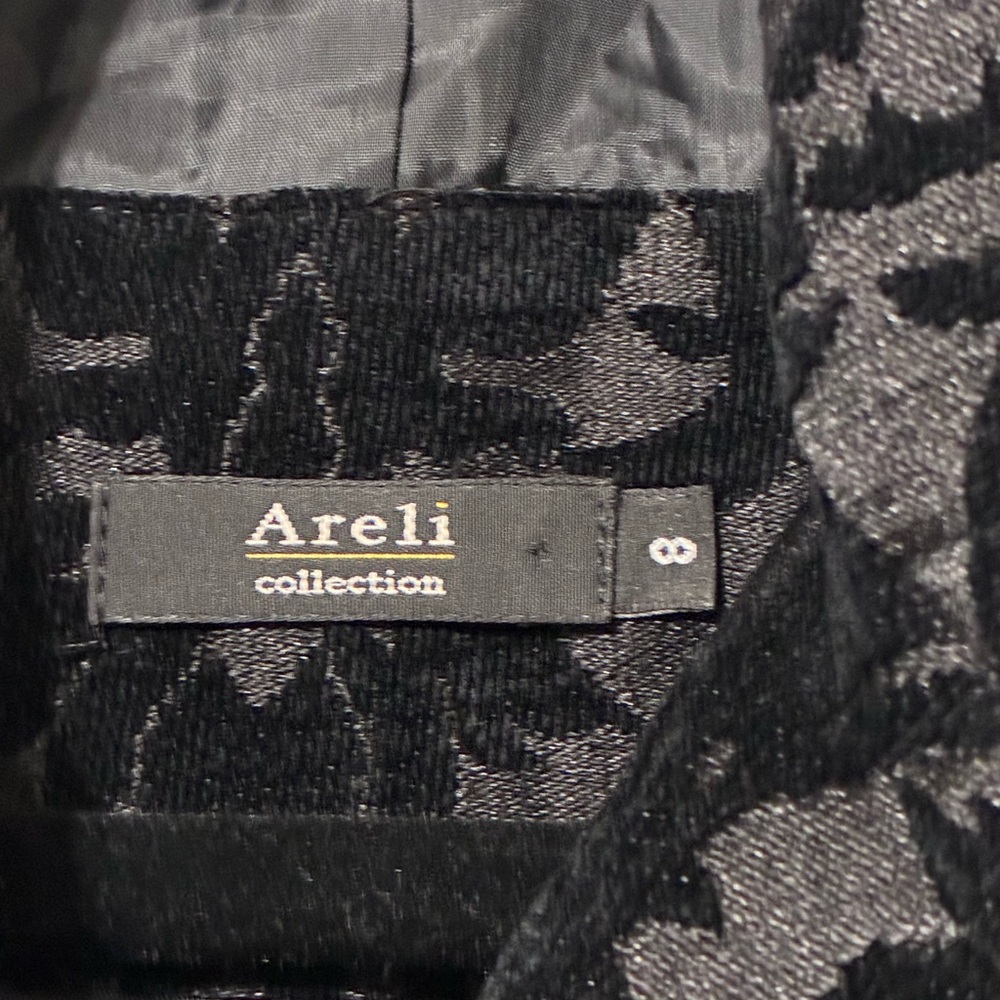 Areli Collection Black Textured Jacket